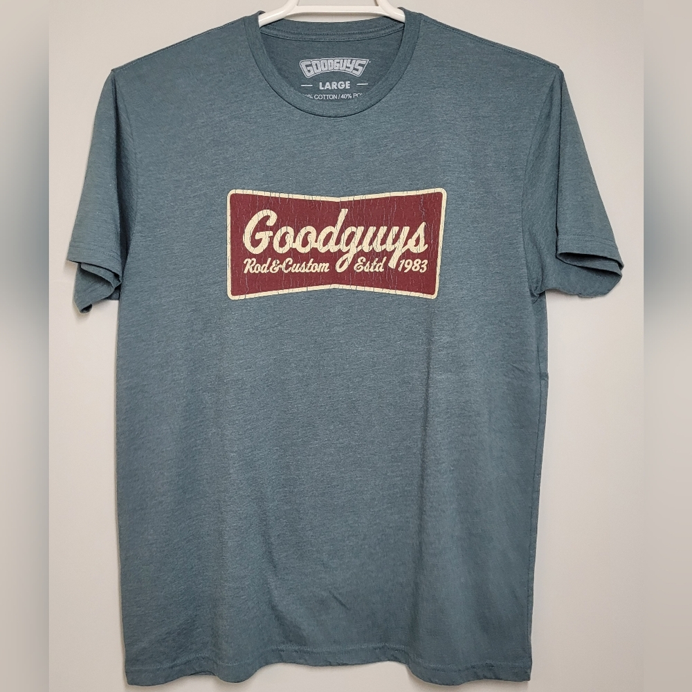 Goodguys Tee Shirt Grayish Teal Large
